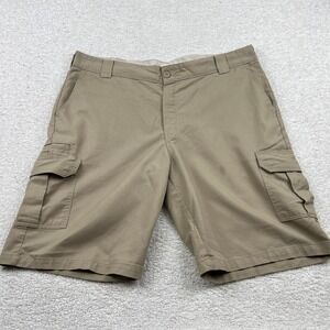 Dickies Flex Regular Fit Cargo Shorts Mens 42 Tan Khaki Workwear WR556DS